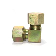 MS Equal Elbow Union Couplings Hydraulic 90* Bend Ferrule Fitting